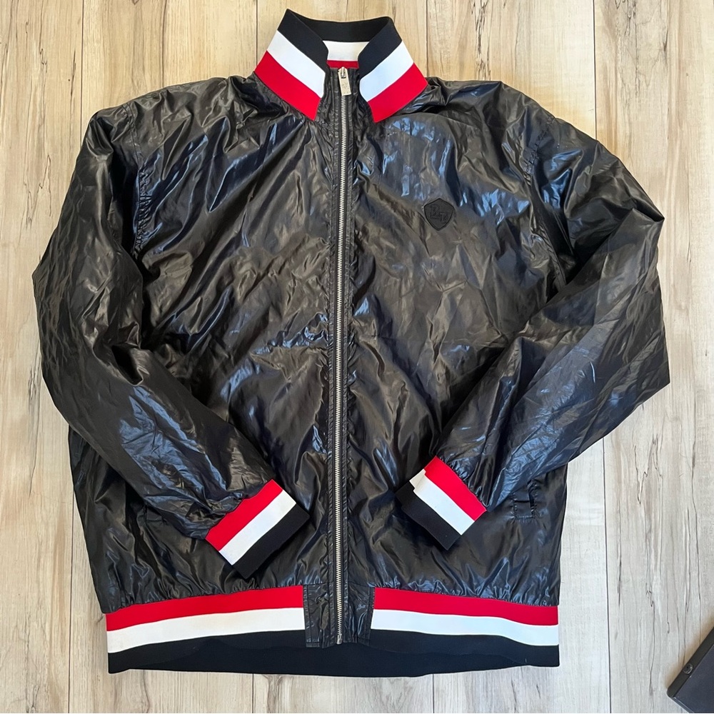 RED TAG Black and Red Men's bomber Jacket Streetwear